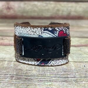 Ed Hardy Leather Bracelet